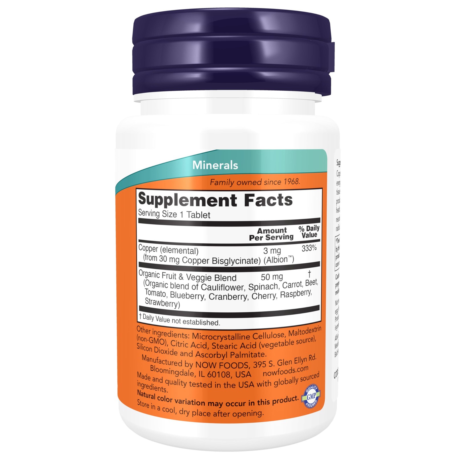 Now Foods Supplements, Copper 120 Count (Pack of 1), Light Gray, Tan