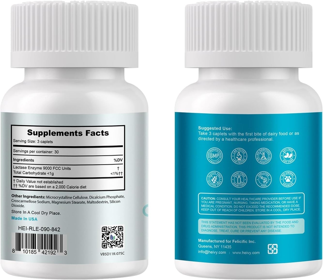 90 Count Lactase Enzyme for Fast Acting Dairy Relief – Suitable for All Ages