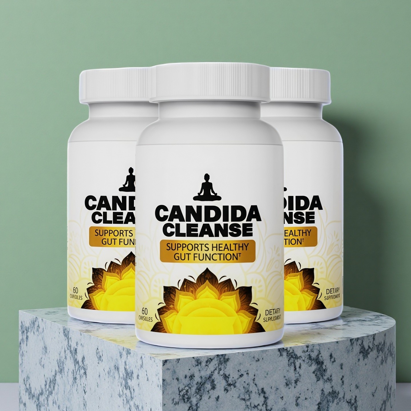 3 Pack Candida Cleanse 120 Capsules – Gut & Colon Support, Natural Herbs 2025