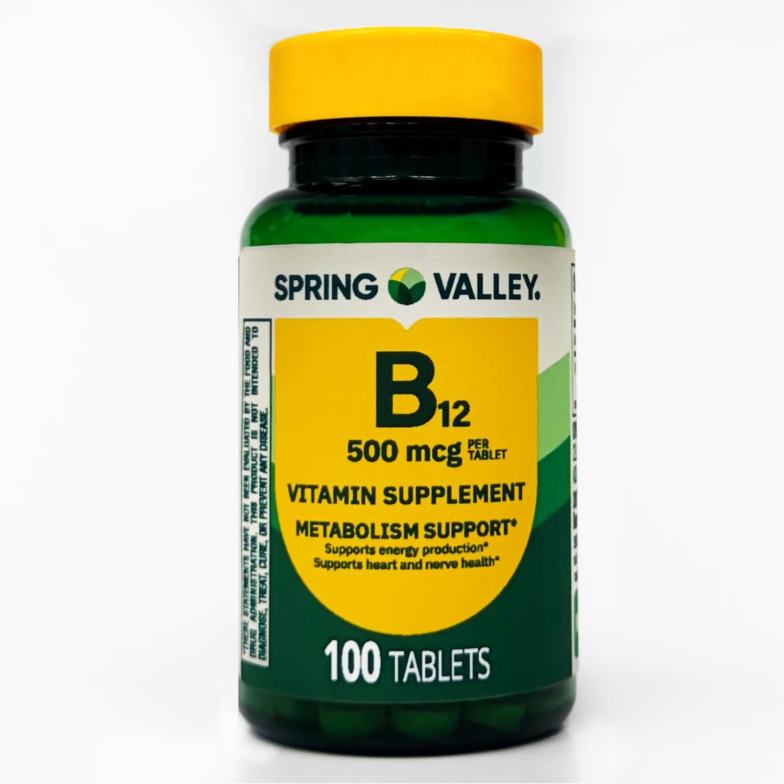 Spring Valley Vitamin B12 Tablets, 500 mcg, 100 Count