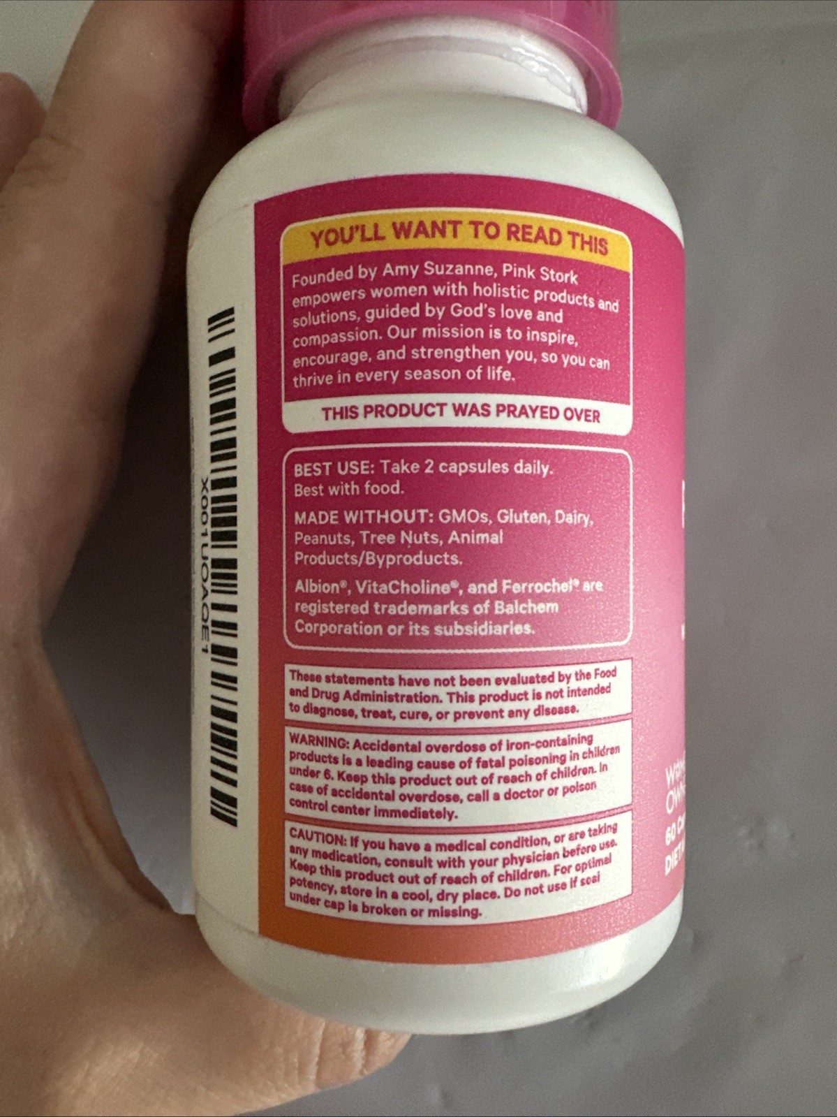Pinkstork Total Prenatal DHA, Berry Scented