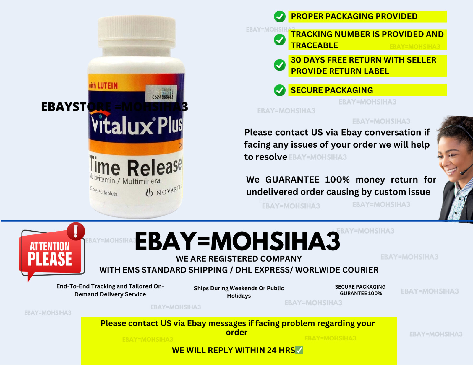 NEW! VITALUX Plus Time Release Multivitamin & Multimineral 30’s