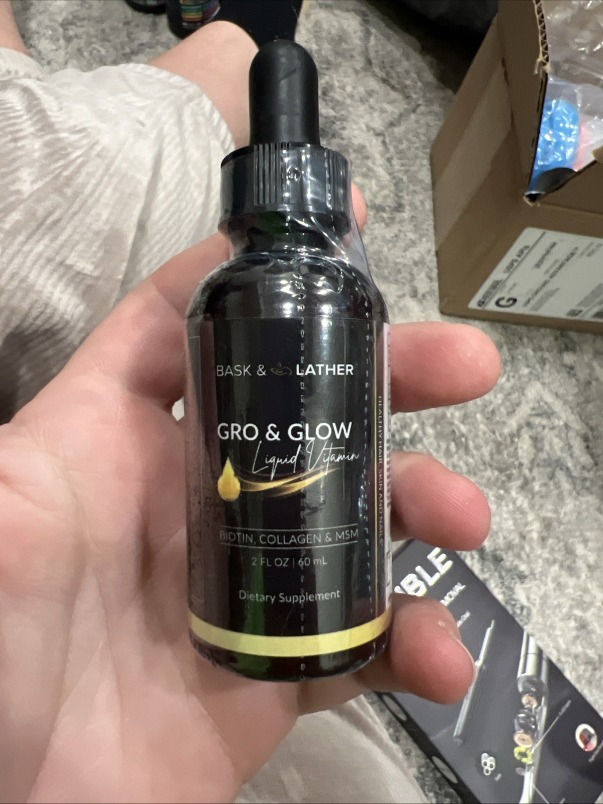 Bask & Lather Gro & Glow Liquid Vitamin – 2 fl oz (60 mL)