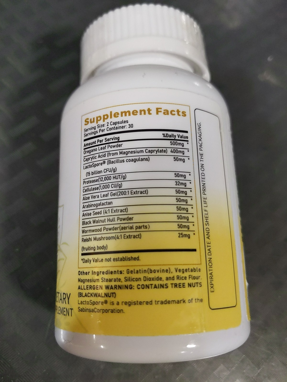 Candida Cleanse, 60 Capsules, Gut and Colon Support Natural Exp 03/2027 #L13