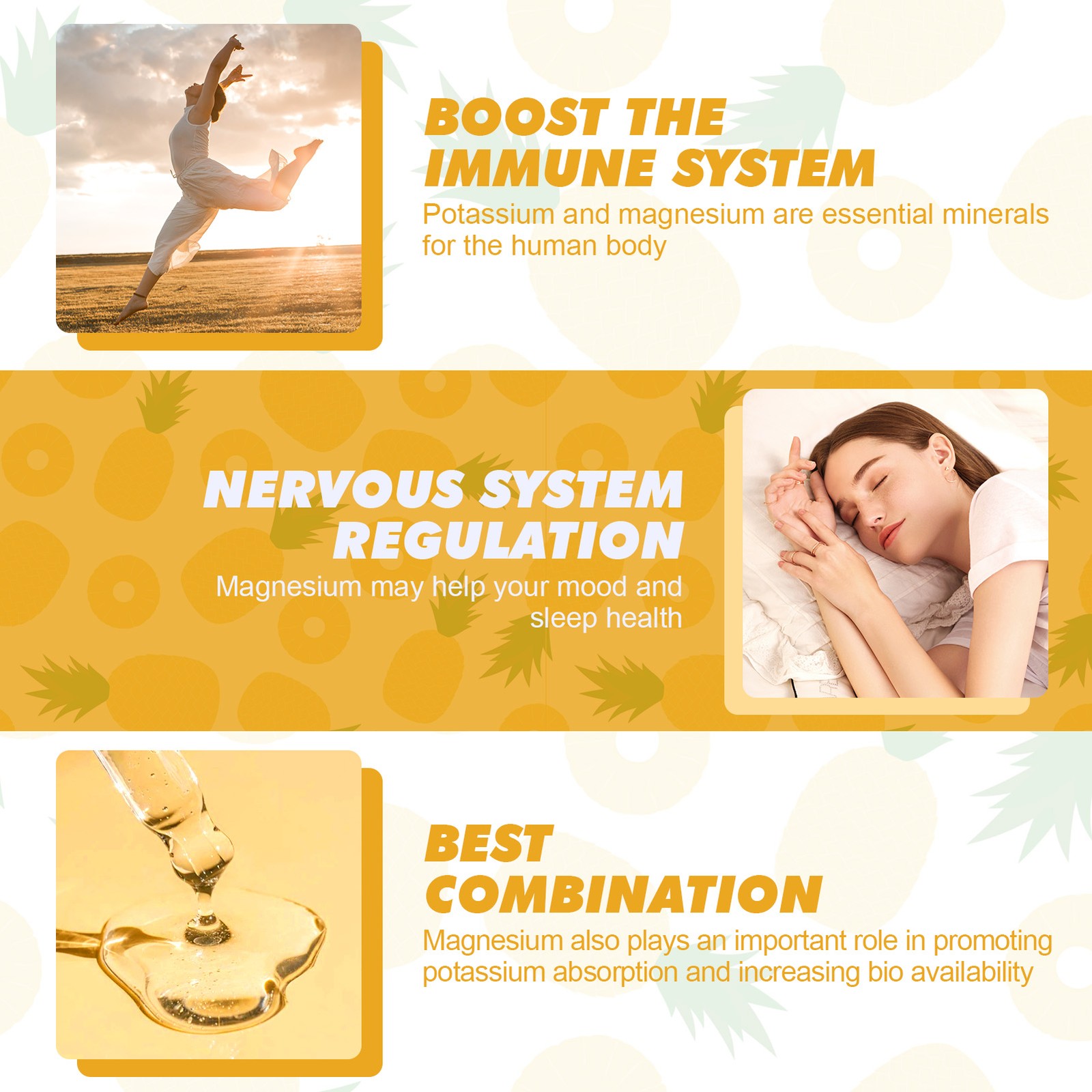 Potassium Magnesium Drops High Absorption,Improved Sleep,Stress Anxiety Relief