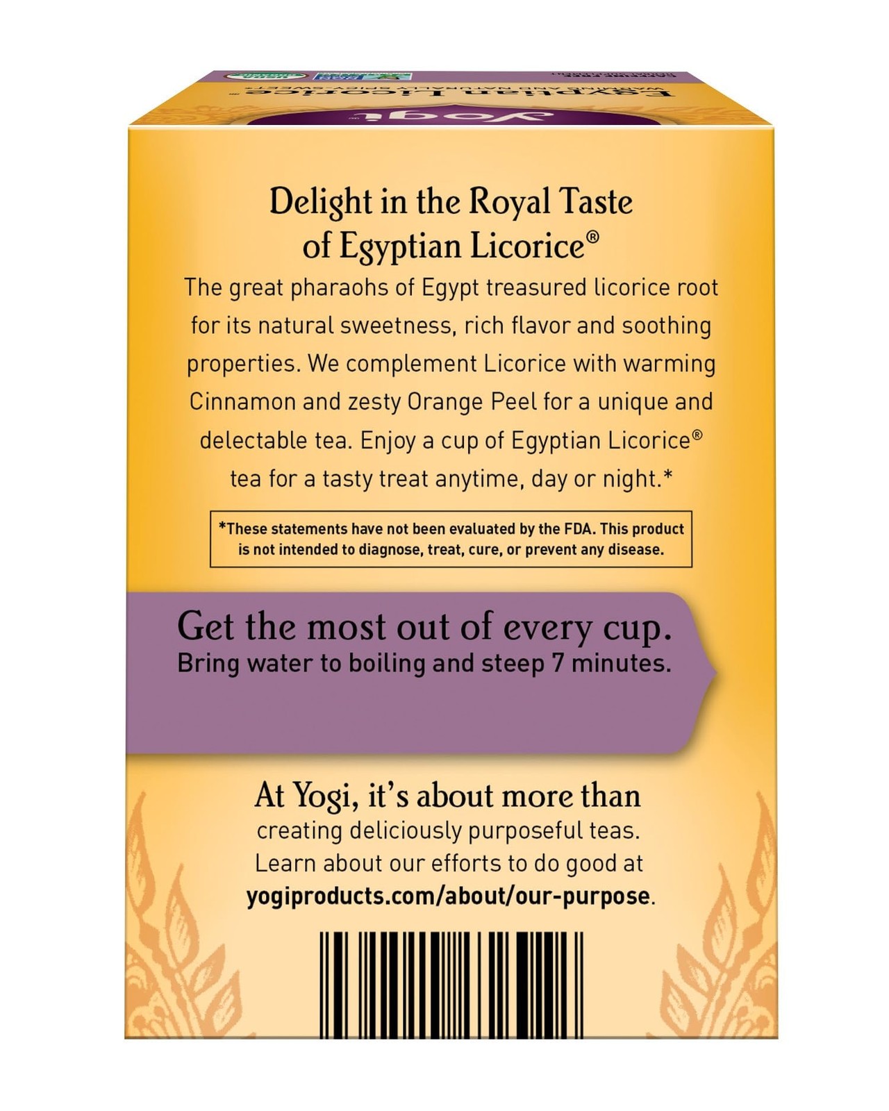 Yogi Tea, Egyptian Licorice, 16 Count, Packaging May Vary 16 Count (Pack of 1)