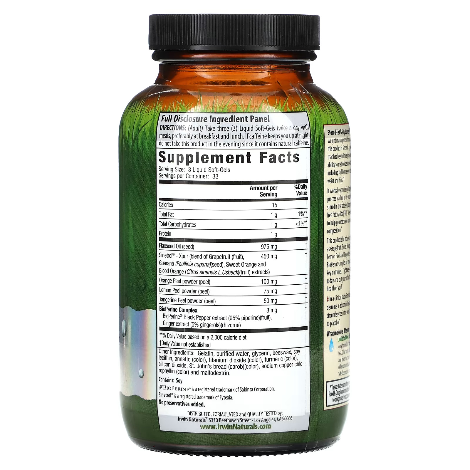 Stored-Fat Belly Burner, 100 Liquid Soft-Gels