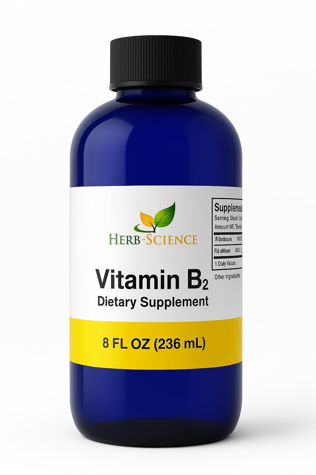 Herb-Science Vitamin B2 Supplement – Riboflavin Drops Liquid Extract – for He…