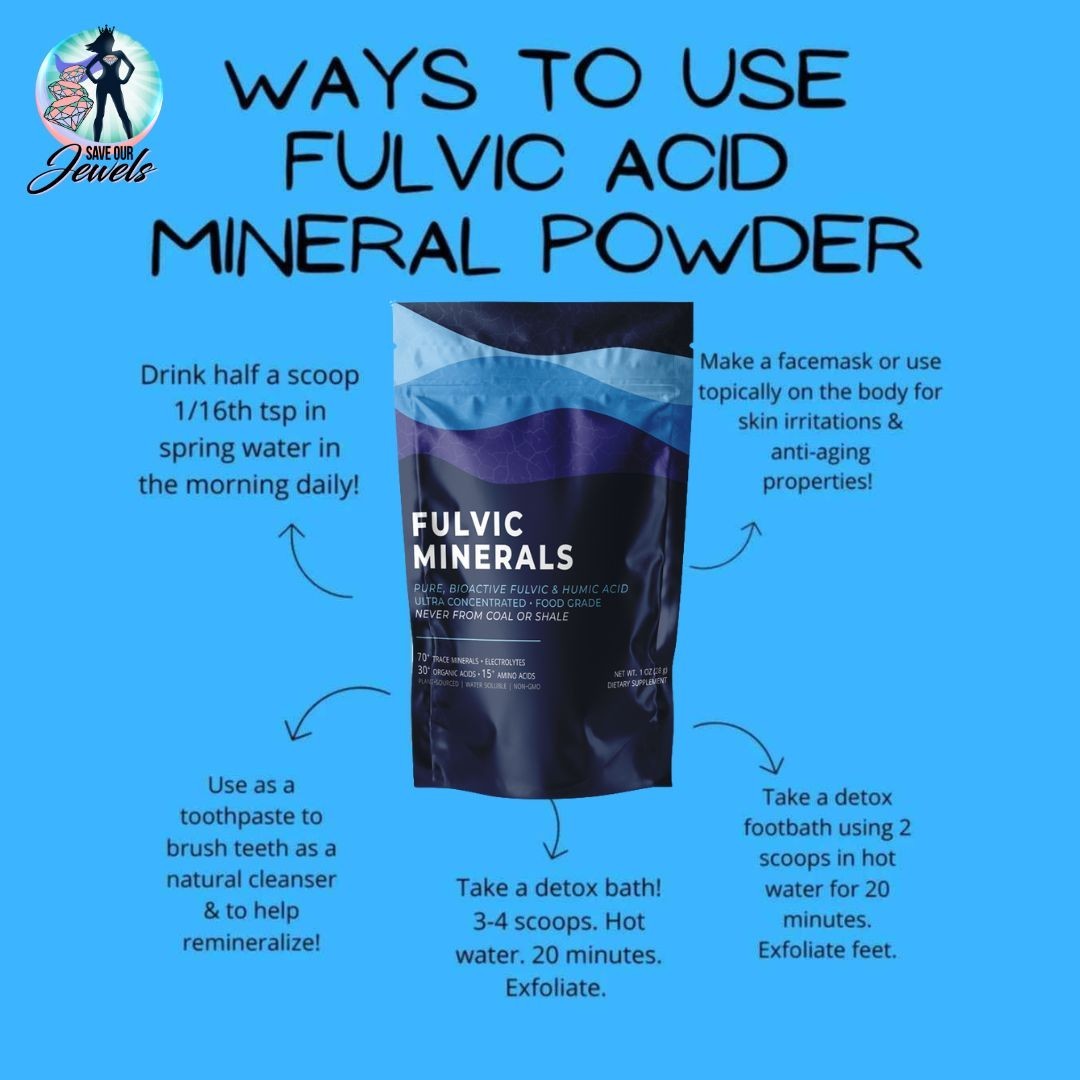Organic Fulvic Acid Mineral Powder – Chelates Heavy Metals And Body Toxins