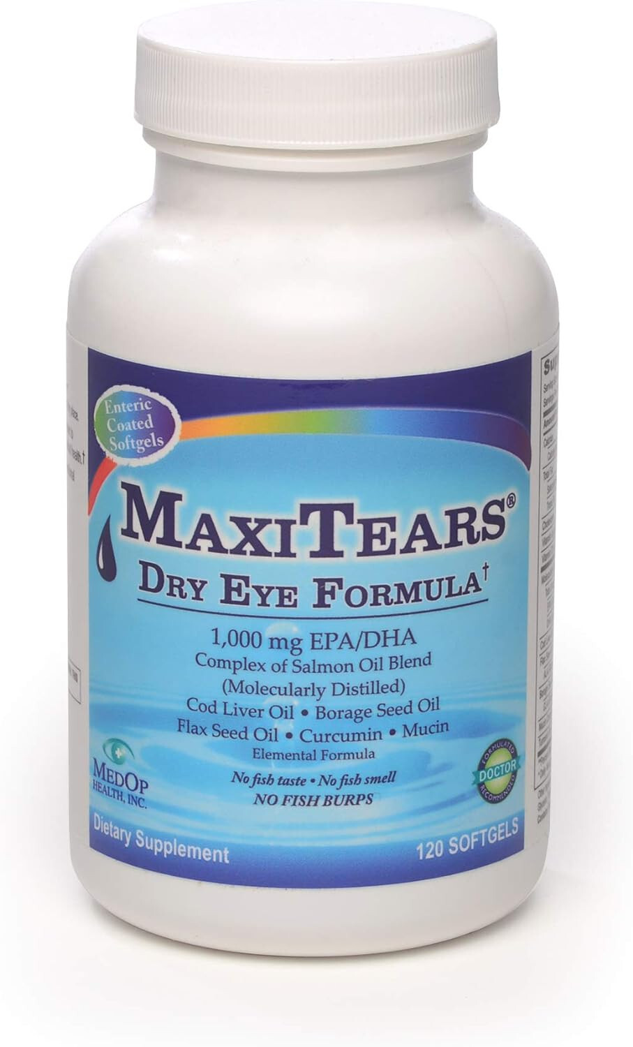 MaxiTears MedOp Dry Eye Formula 120 softgels 1bottle