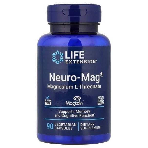 3 PACK Neuro-Mag Magnesium L-Threonate from 2000 mg Magtein – Life Extension US