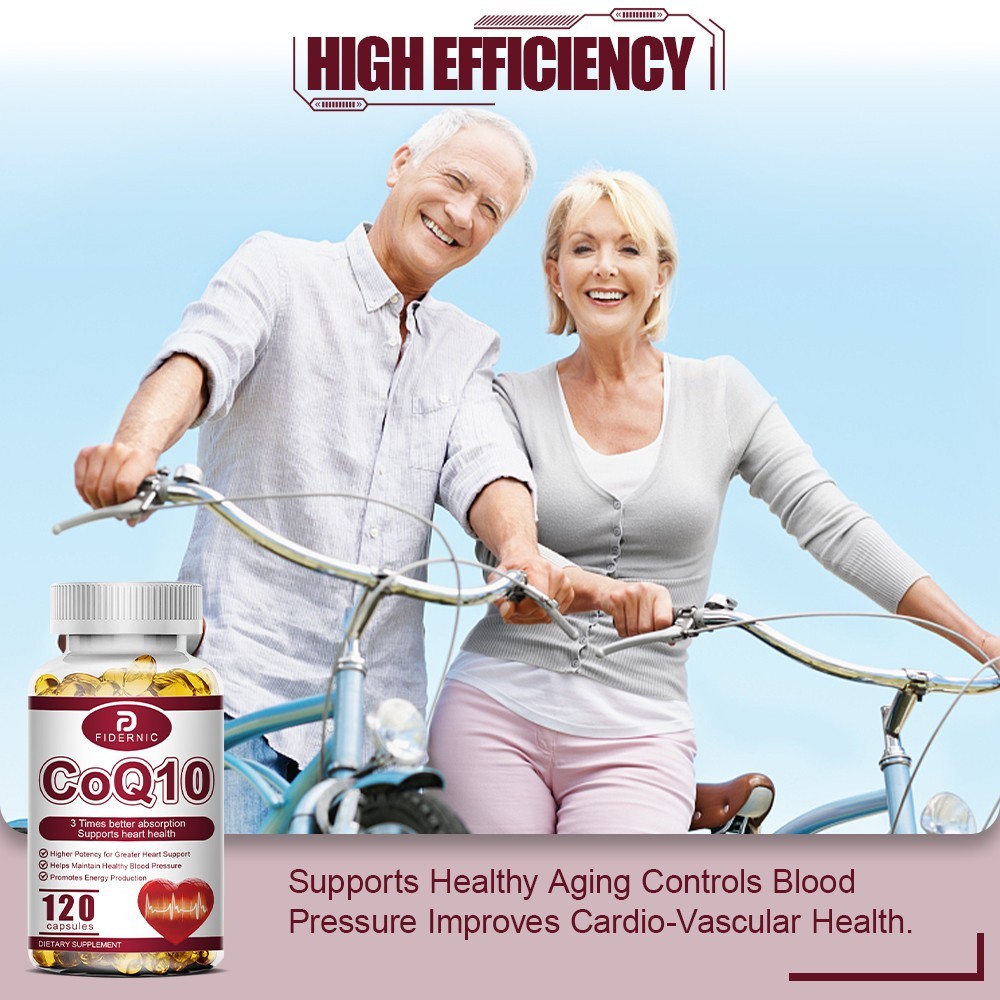 High Absorption CoQ10 Supplement , Maintain Healthy Blood Pressure，240 capsules