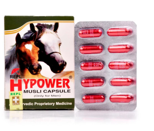Hypower Musli 30 Capsules Herbal for men improve strength & boost stamina #REPL