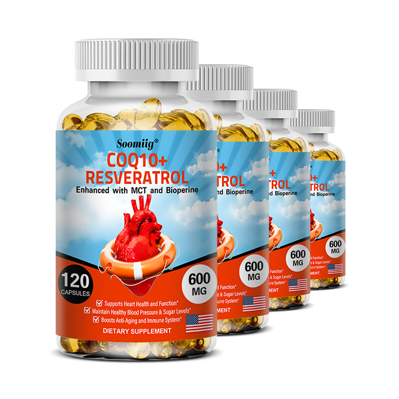 C0010+ RESVERATROL Enhanced with MCT and Bioperine,heart health support