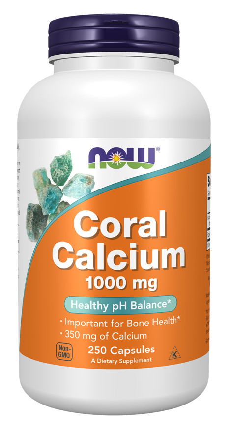 NOW Foods Coral Calcium 1000 mg 250 Veg Caps 11/28EXP