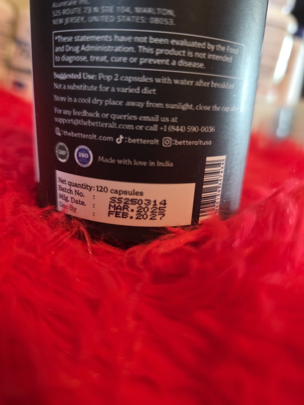 BetterAlt Shilajit Sea Moss 92 Trace Minerals ~ 120 Caps