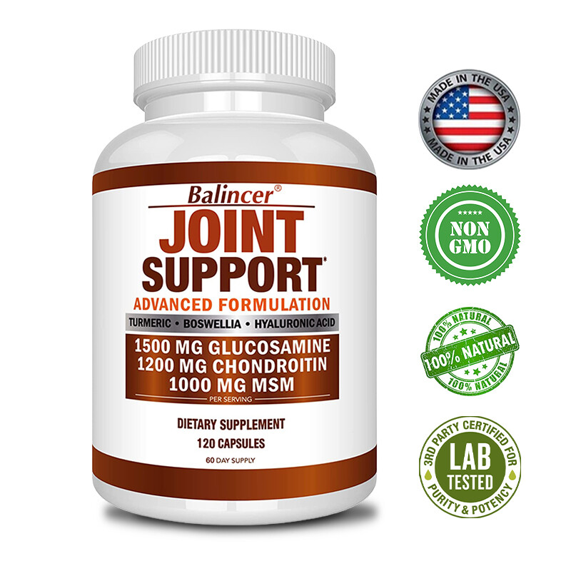 Joint Support Supplement – Glucosamine Chondroitin MSM Turmeric-120 capsules