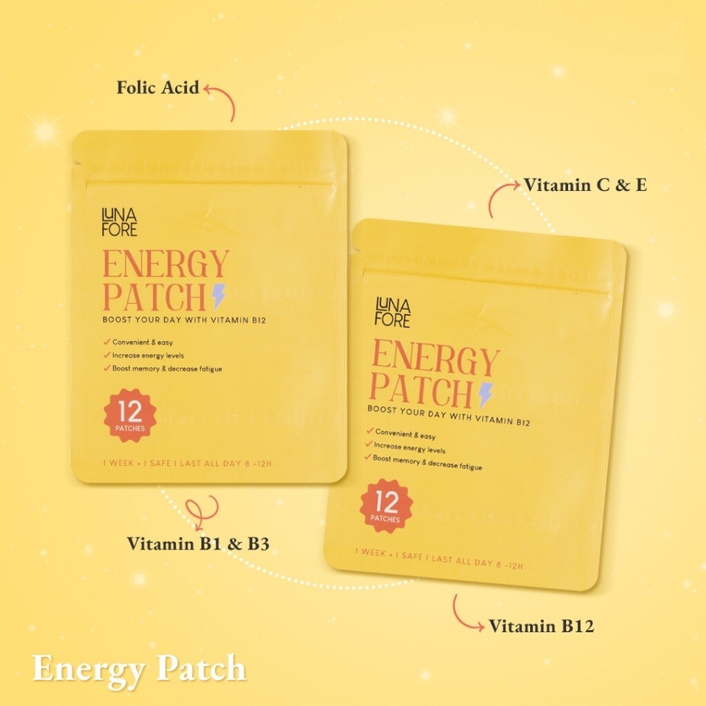 LunaFore Energy Patch – Vitamin B12 Sticker 12 pcs – Supplements