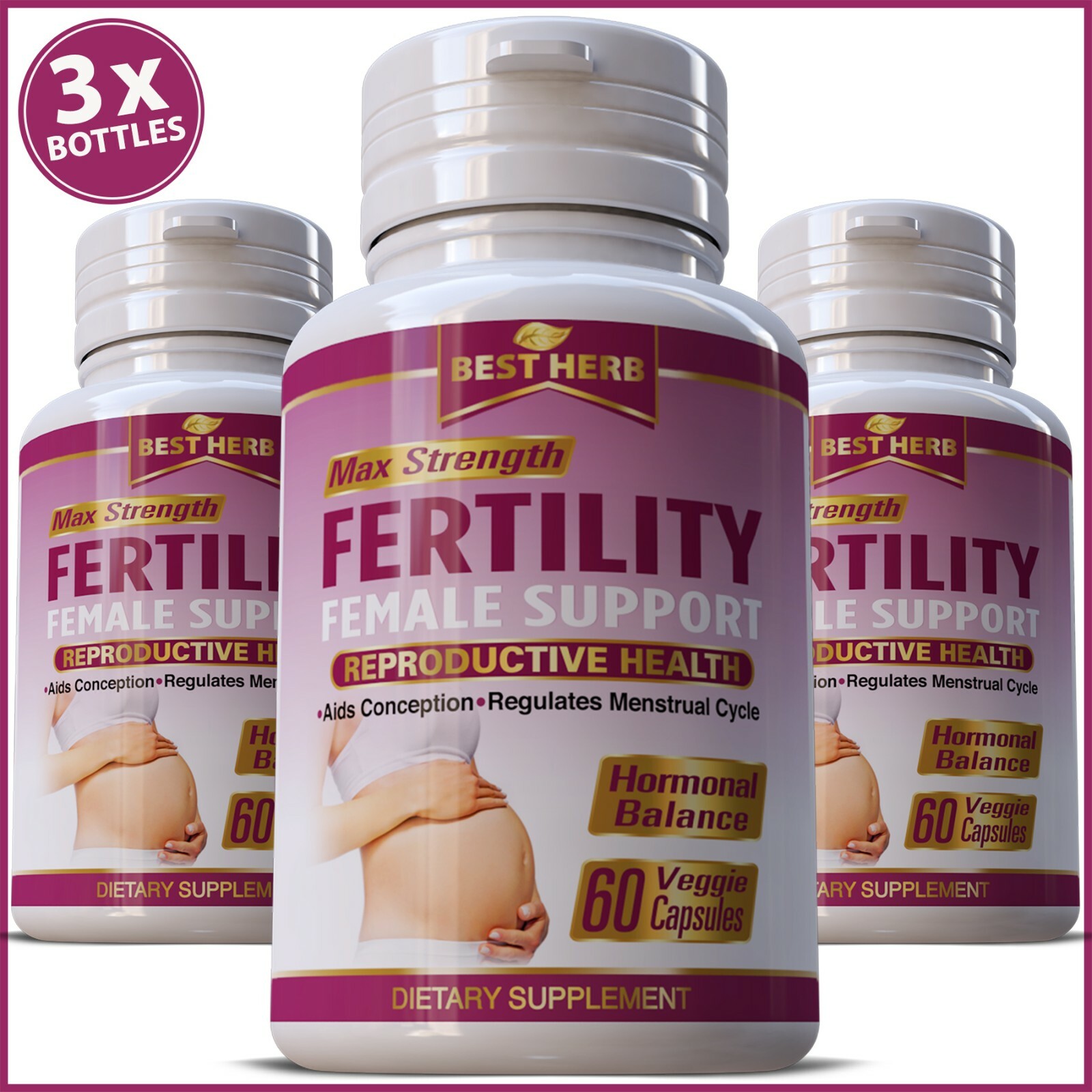 FEMALE FERTILITY REPRODUCTIVE HEALTH NATURAL INCREASE CONCEPTION HERBAL PILLS