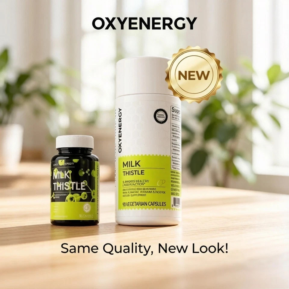 Oxyenergy Milk Thistle 300mg – Liver Cleanse & Detox, 90 Caps, 2‑Pack