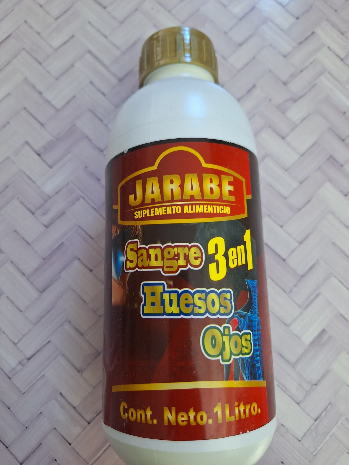 Tonico Jarabe Sangre, Hueso y Ojos 3 en 1 100% Natural 1 litro producto Natural