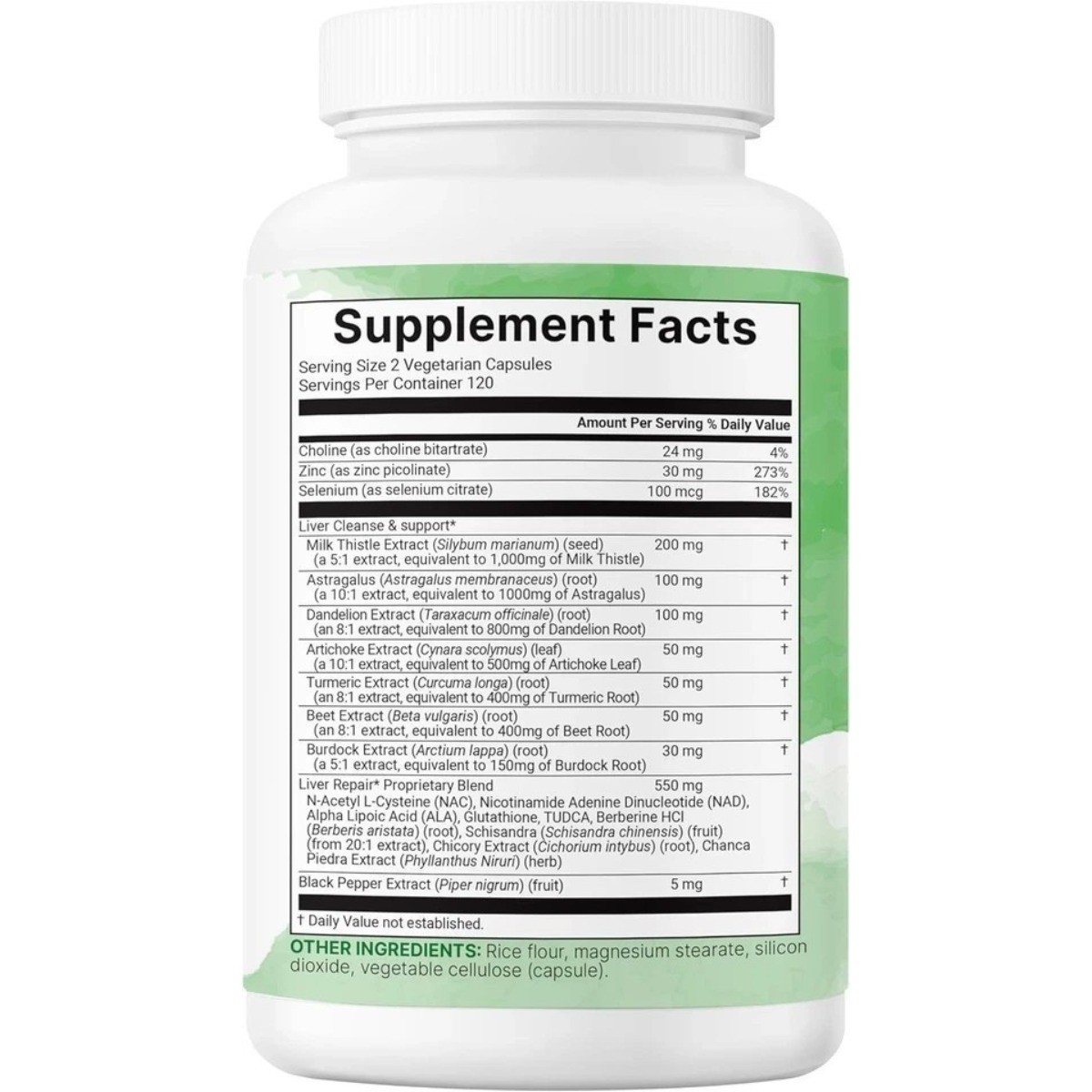 Liver Detox 20-in-1 Complex – 240 Veggie Capsules for Liver Support