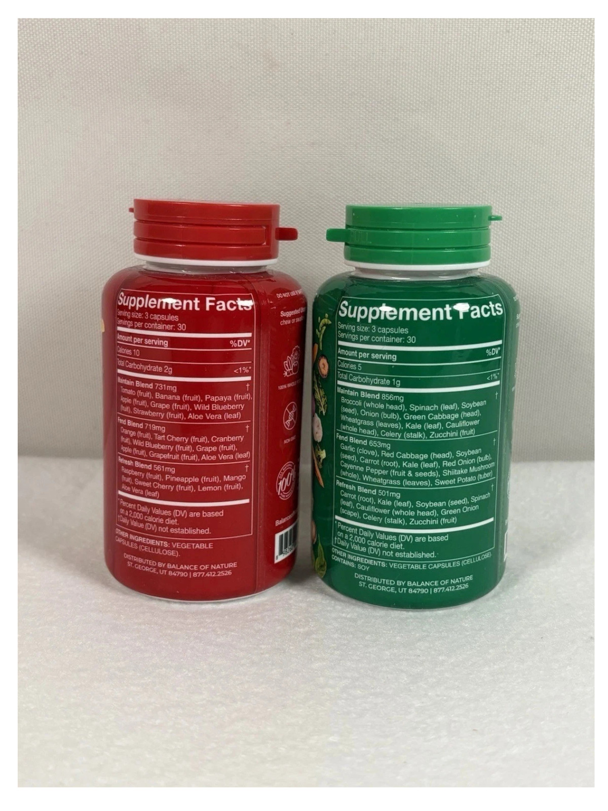 Natures Fruits & Veggies Balance NA Dietary Supplement (2 Pack 90 Capsules each)