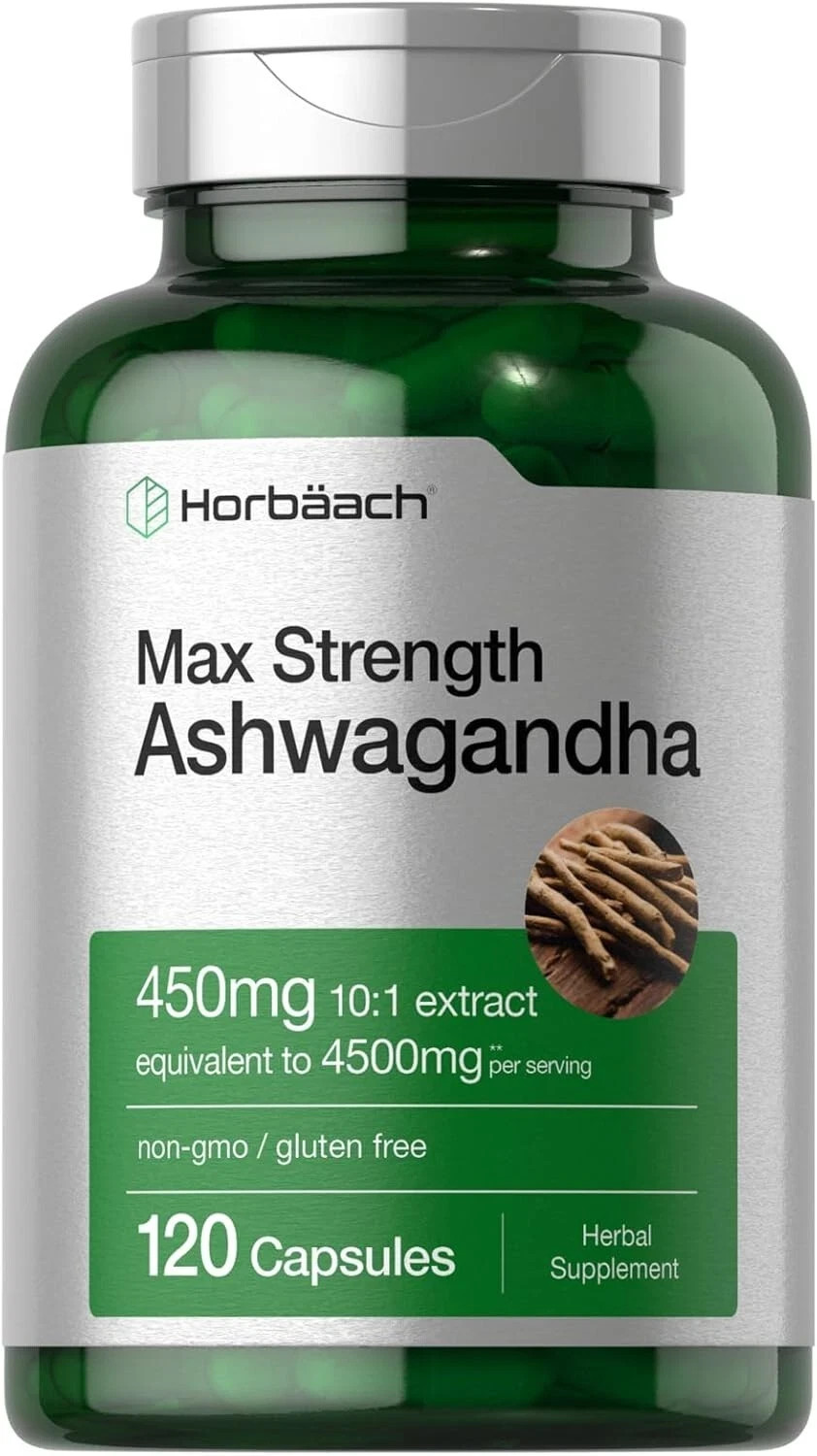 Ashwagandha Capsules | 4500 mg | 120 Count | by Horbaach……
