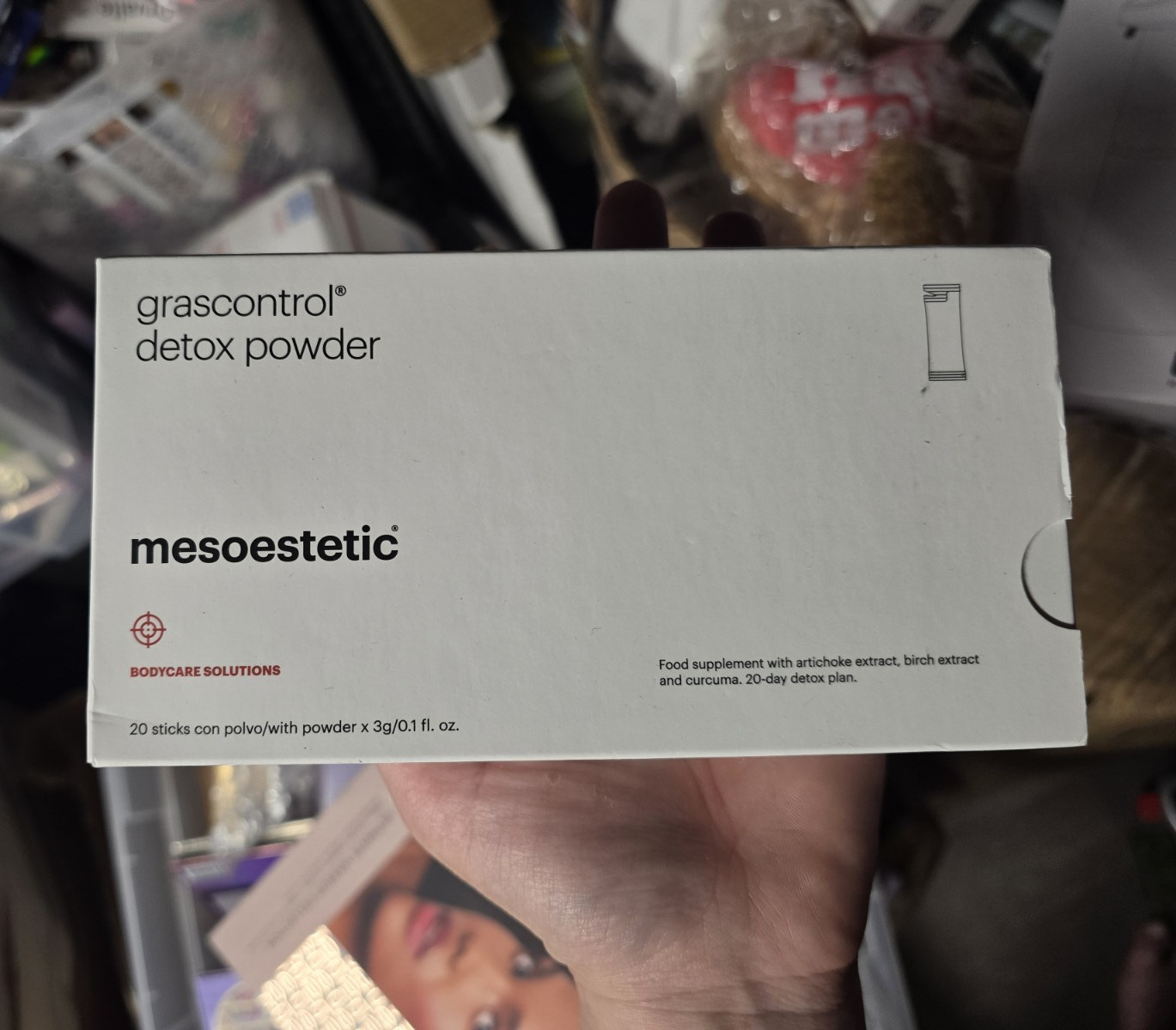 mesoestetic grascontrol Detox Powder 20 Sticks 3 g/0.11 oz Full Body
