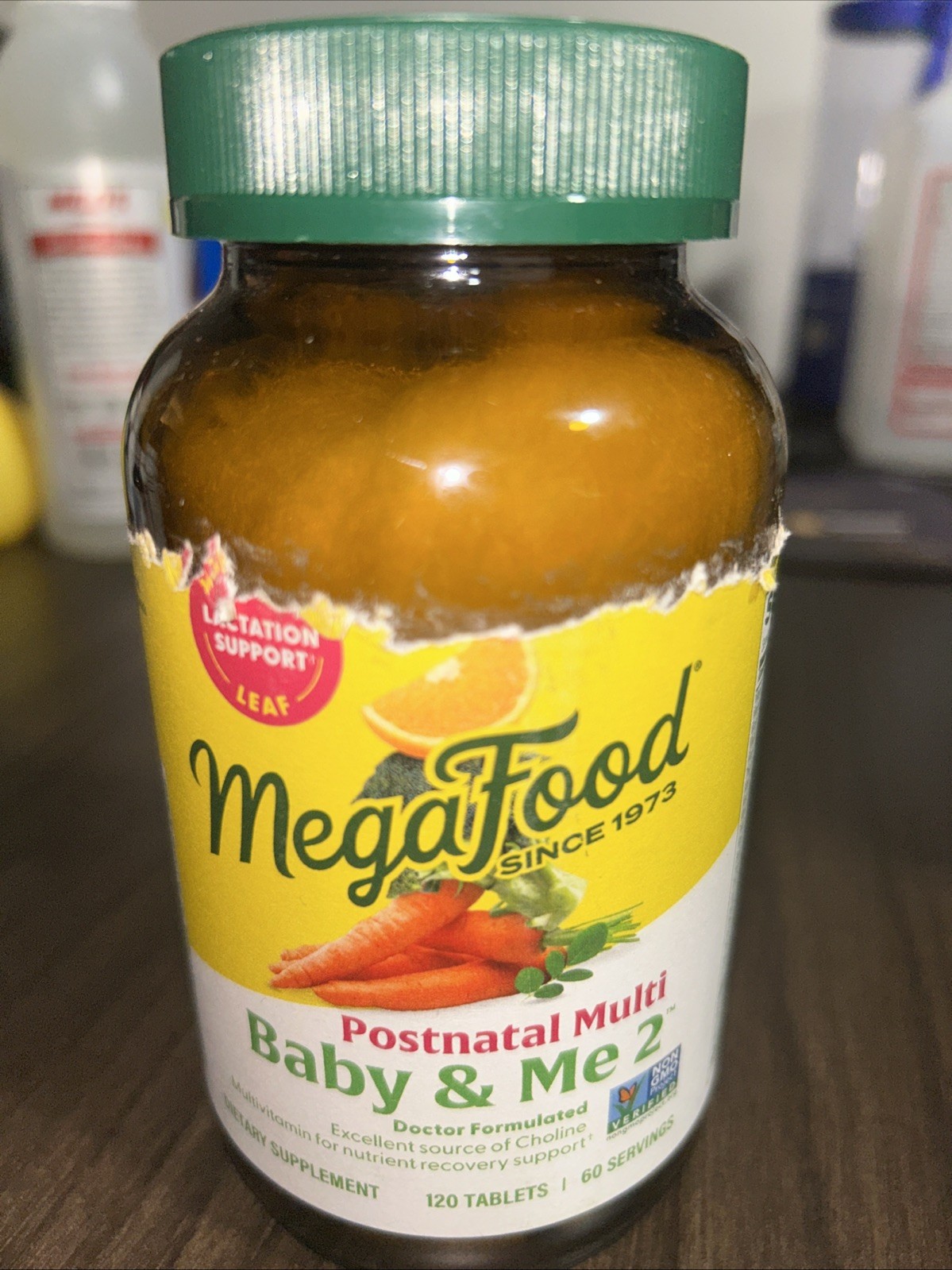 MegaFood Baby & Me 2 Dietary Supplement – 120 Count Exp. 02/27