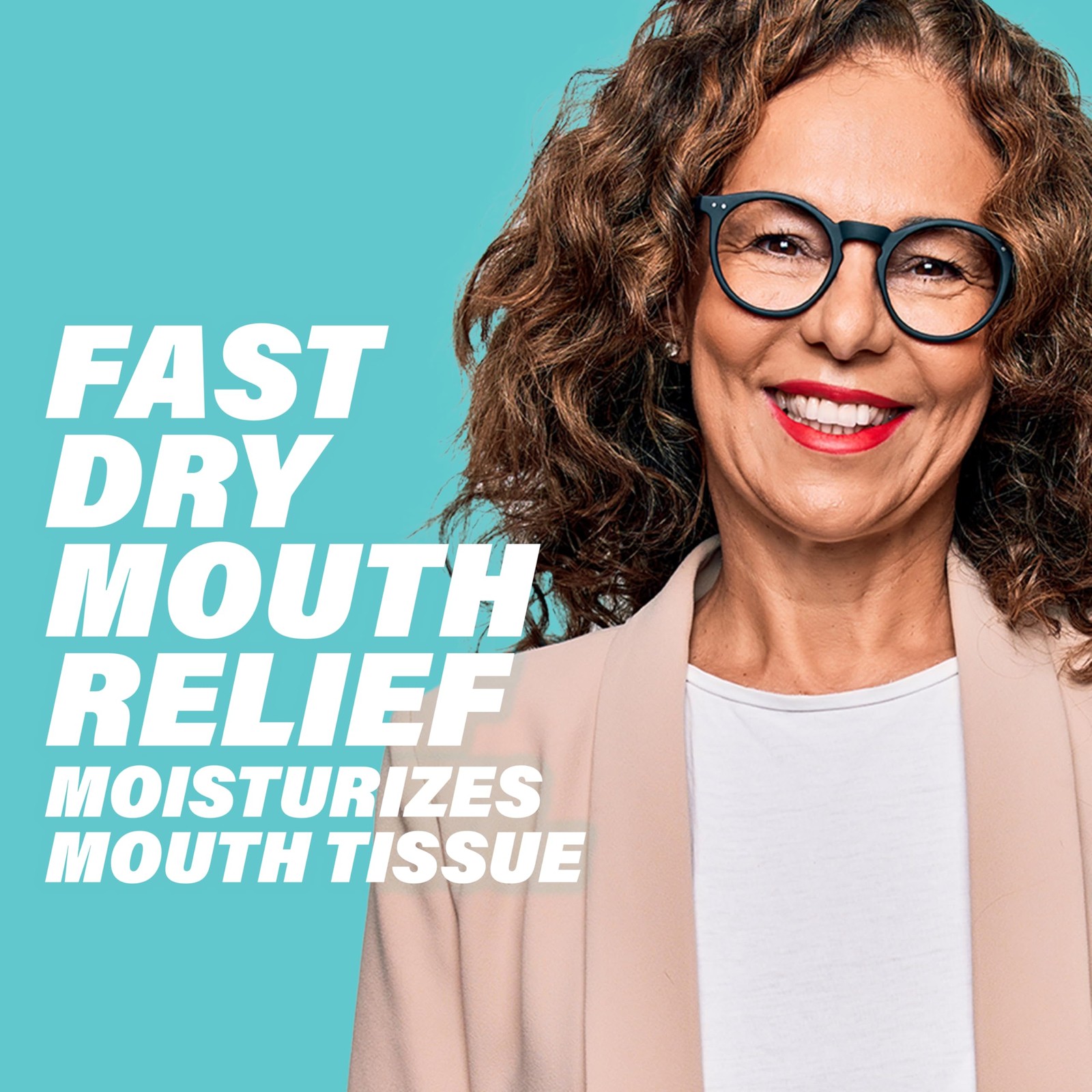 ACT Dry Mouth Anticavity Zero Alcohol Fluoride 33.8 Fl Oz (Pack of 1), Blue