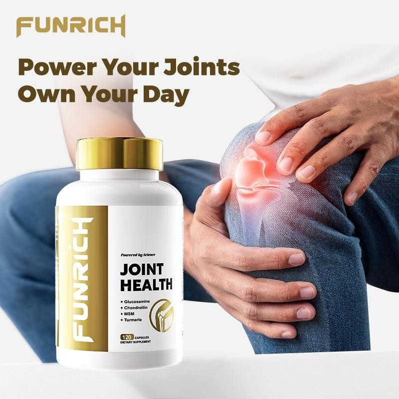 2 BOTTLES-FUNRICH Joint Health Supplement–Glucosamine, Chondroitin, MSM&Turmeric