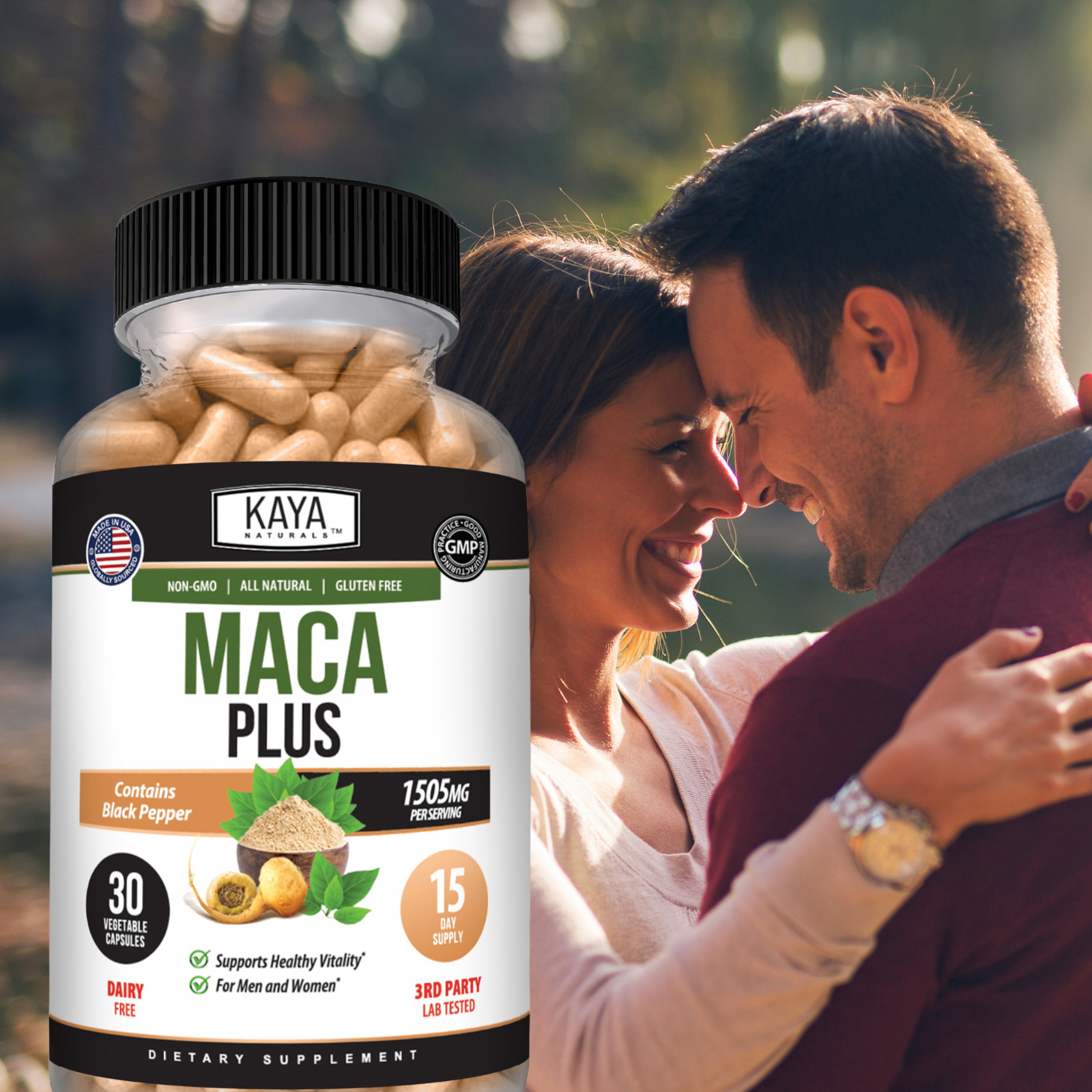 MACA Plus Supplement 30ct, Assist Sexual Well-being, Healthy Energy & Endurance