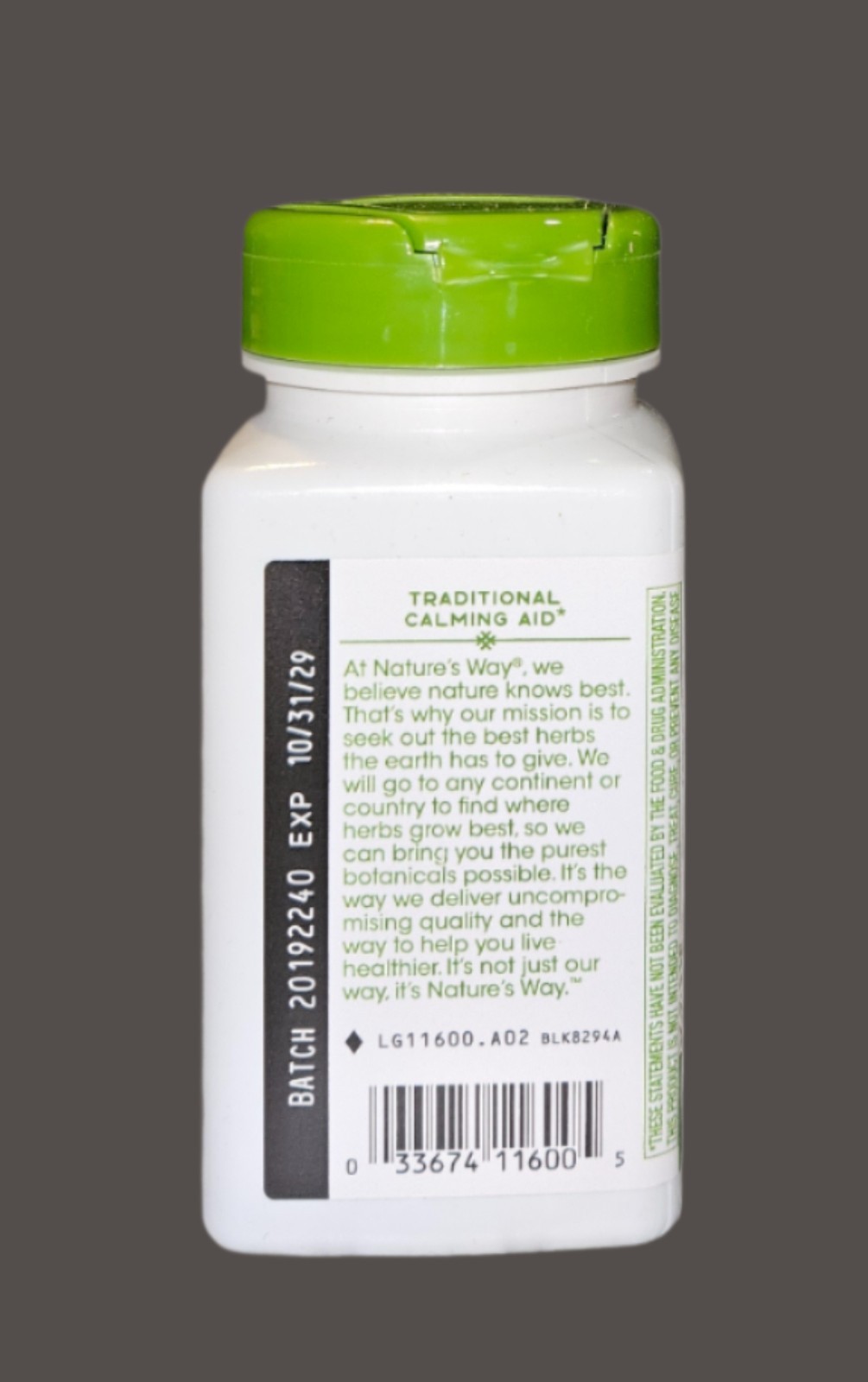 Nature’s Way Chamomile Flower Traditional Calming Aid 700 mg 100 Caps Exp 10/29