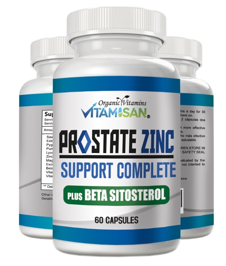 Saw Palmetto Prostate 1619 Supplement Urinary Support Cap Organic Vit Vitamisan