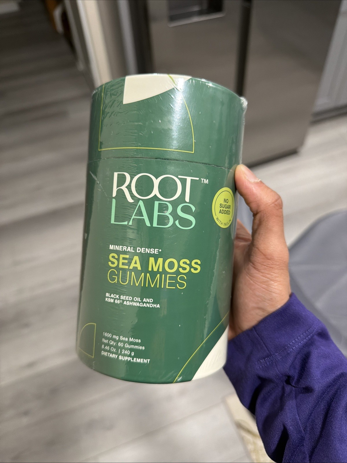 Root Labs Sea Moss Gummies Black Seed Oil I KSM 66 Ashwagandha Root Labs 60 CT