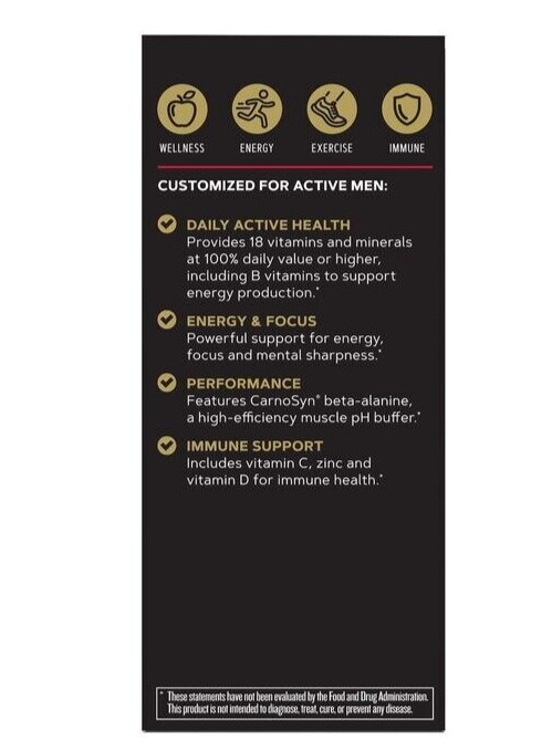 GNC Mega Men Energy One Daily Men’s Multi Vitamin 60 Caplets 10/25 FREE SHIP