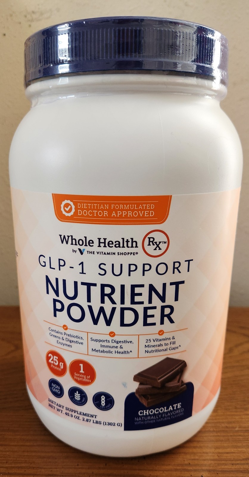 Whole Health RX GLP-1 Support Nutrient Powder – Chocolate 2.87 lbs./30 Servings
