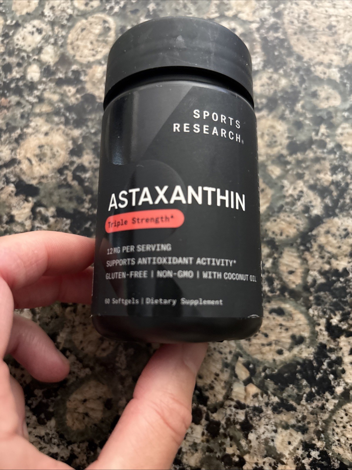 Sports Research Triple Strength Astaxanthin 12mg Capsules – 60 Count