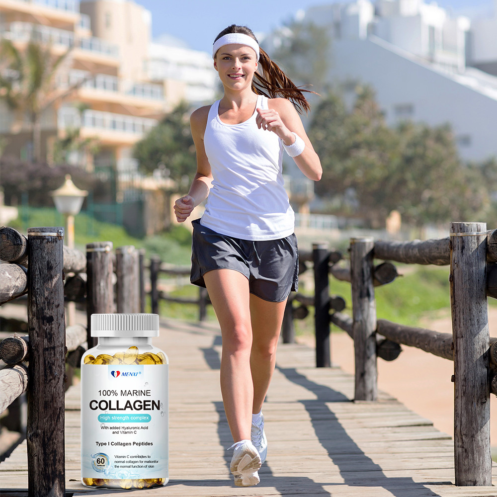 Marine Collagen Capsules 1300mg Hyaluronic Acid,Vitamin C,Skin Health Supplement