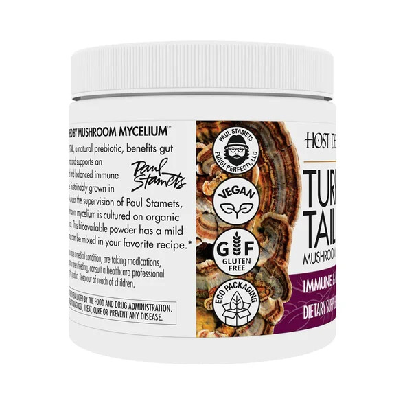 Host Defense Turkey Tail Powder 100 g Organic Immune Support Fungi Perfecti