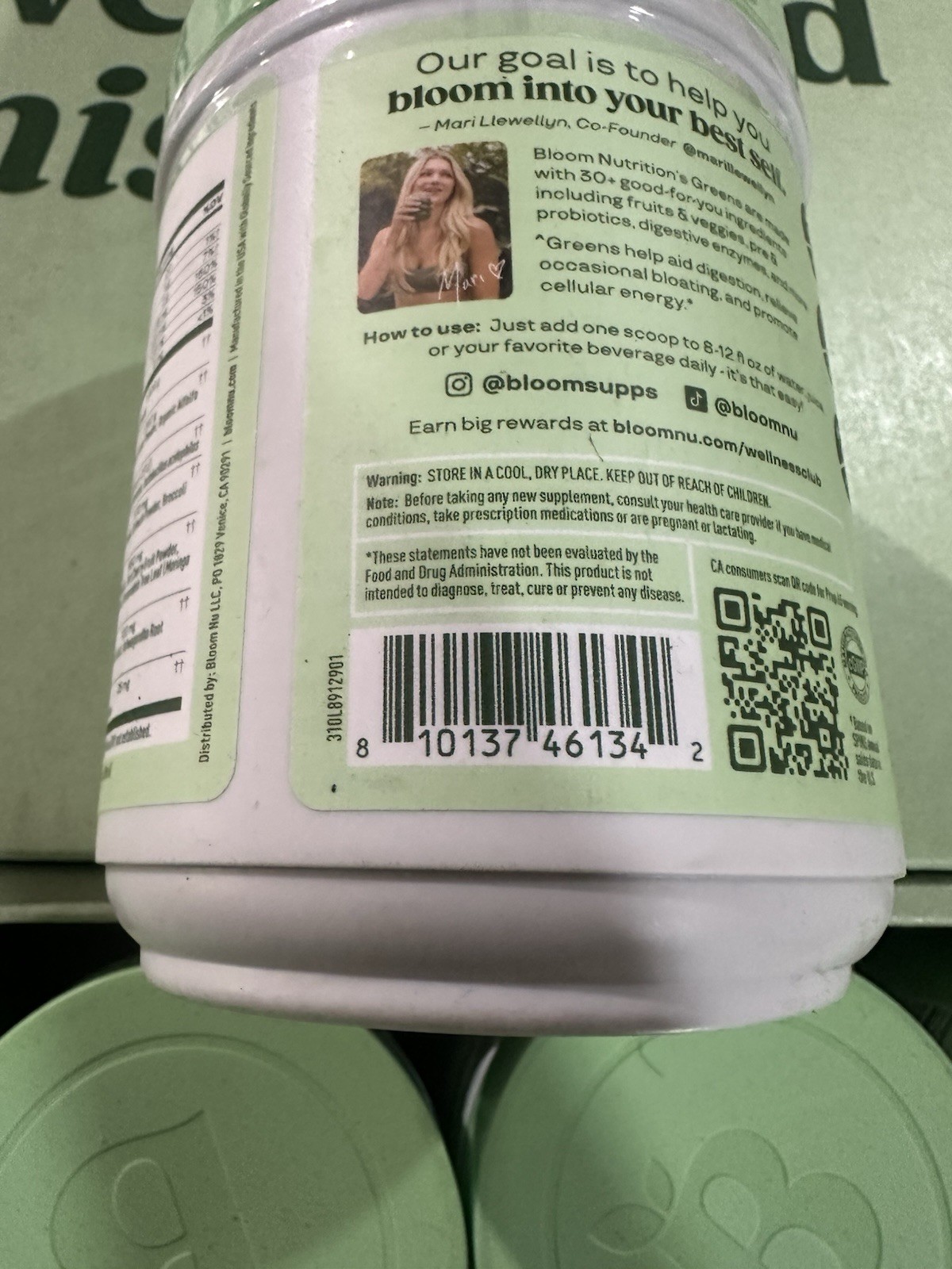 Bloom Greens & Superfoods Powder Strawberry Kiwi 2 Pk- Exp: 12/2026