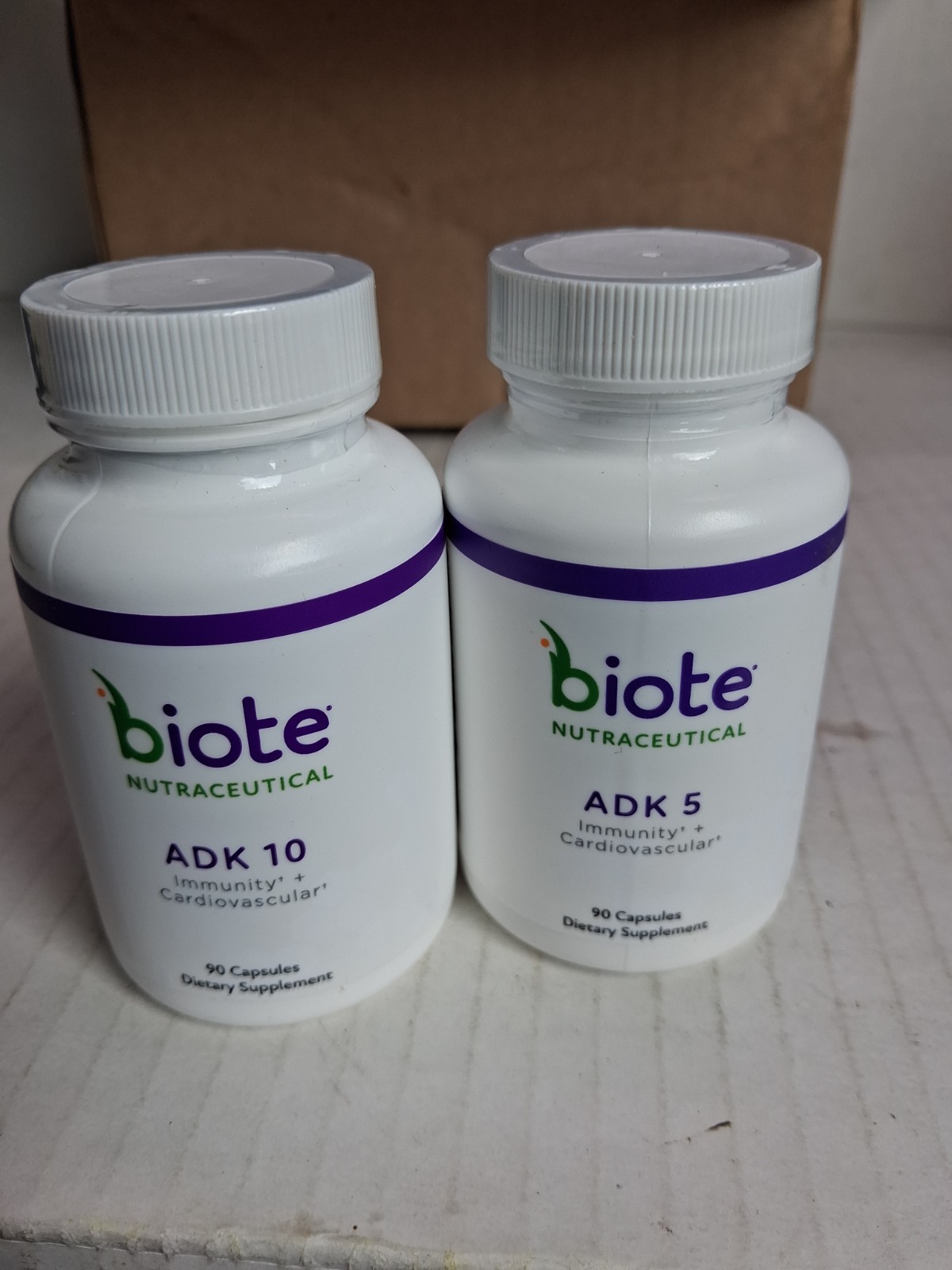 Biote Nutraceutical ADK 10 + ADK 5 (One Of Each) Immunity Cardiovascular,