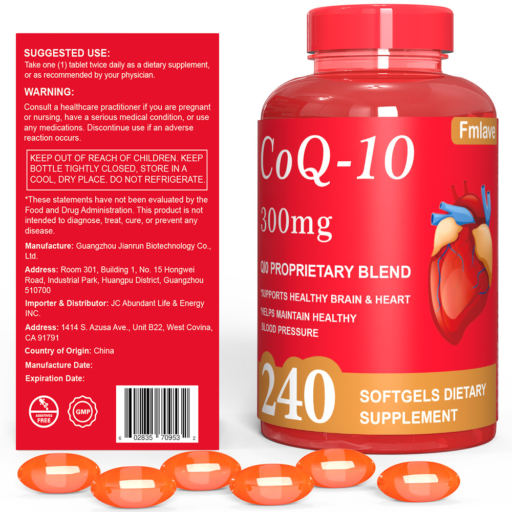 High Absorption CoQ10 300MG – 240 Capsules for Heart Health & Energy Support USA