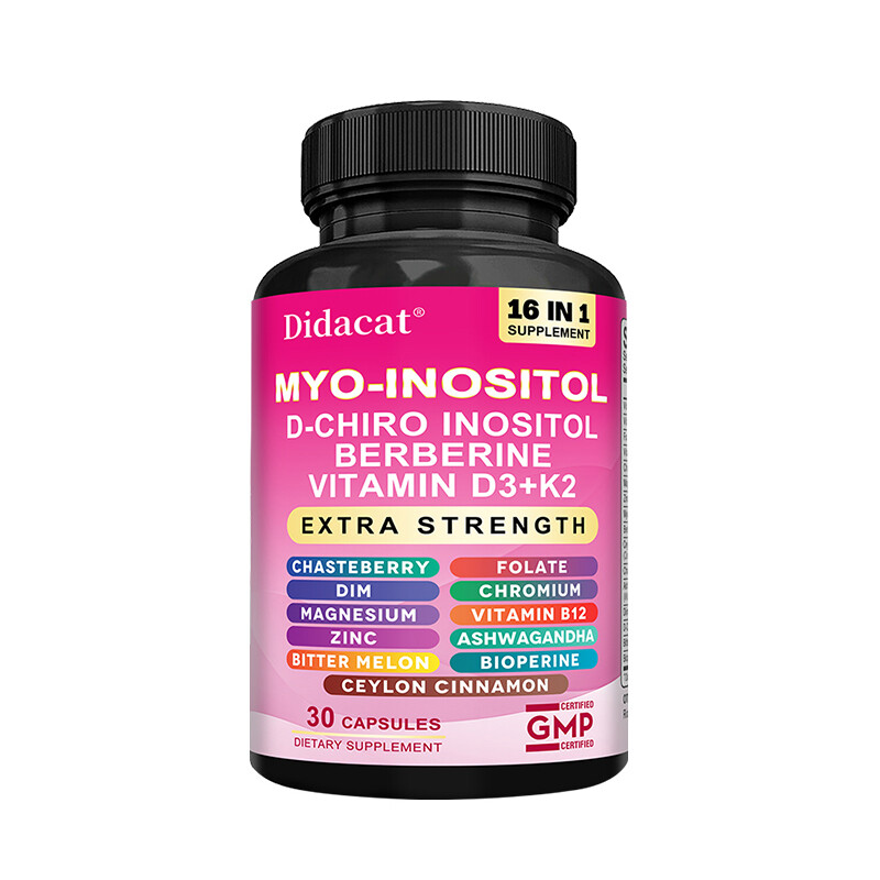 Myo&D-Chiro Inositol Plus vitamin D3+K2, Women Hormone Support, Manage Stress