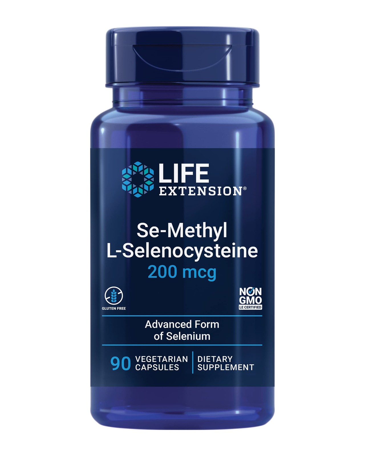 Life Extension Se-Methyl 90 Count (Pack of 1), Off White to Tan