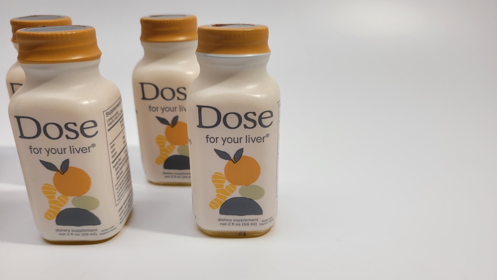 6 PACK DOSE For Your Liver Support Supplement Cleanse 2oz Non-GMO Exp. 04/2028