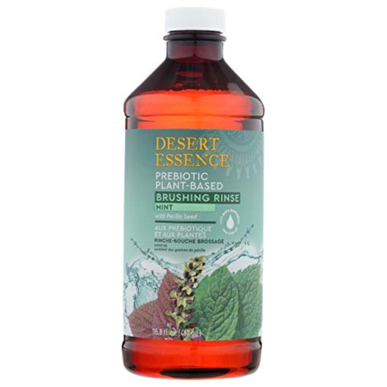 Desert Essence Prebiotic Plant-Based Brushing Rinse Mint 15.8 fl oz – Alcohol