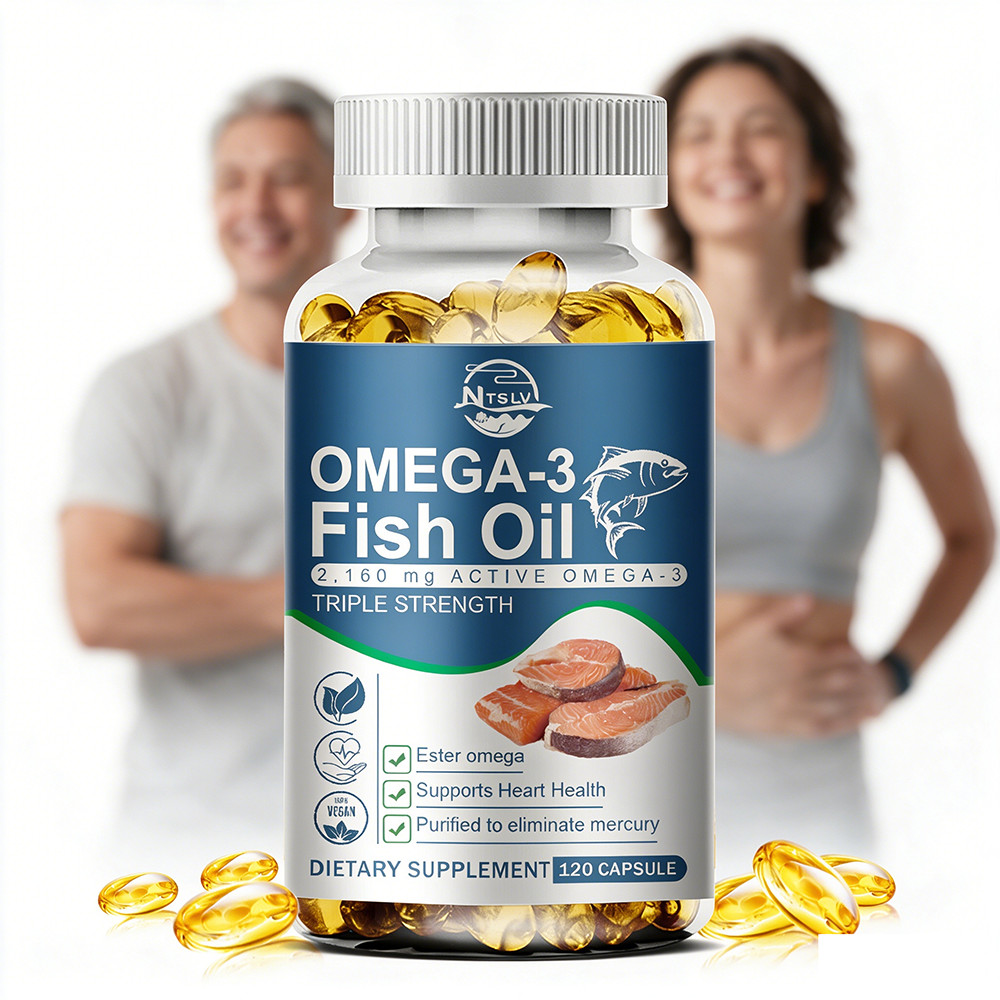 Omega 3 Fish Oil – 2500MG, 120 High-Potency Fish Oil Supplement with EPA DHA
