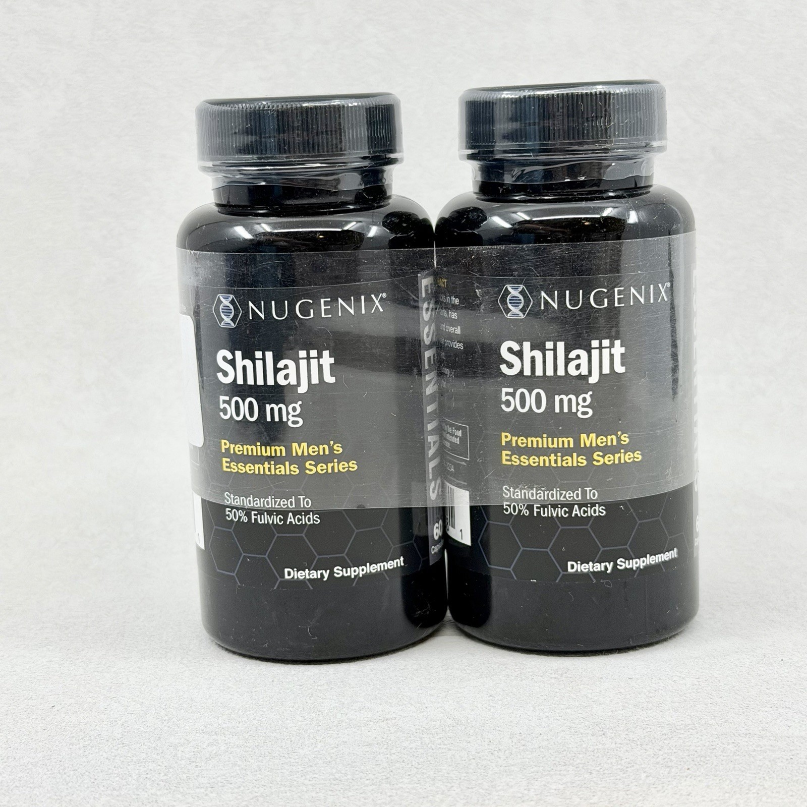 Nugenix Essentials Shilajit Supplement 60ct 500mg 50% Fulvic Acids NEW EXP 12/26